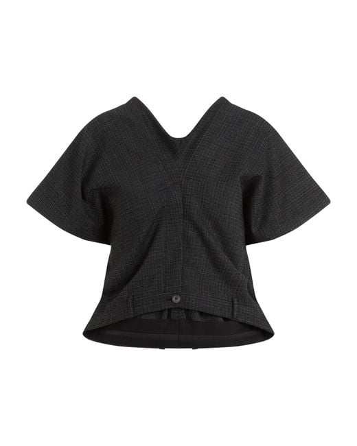 Balenciaga Black Tailored Pants Top Wool