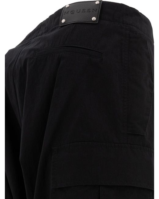 Alexander MC Queen pantalon de cargaison plissé Alexander McQueen pour homme en coloris Black
