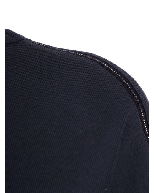 Fabiana Filippi Blue T Shirt Manica Aletta