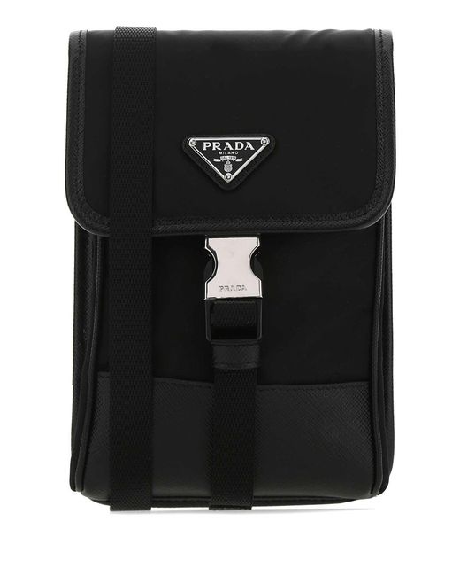 Prada Black Re-Edition Recycled Polyamide Phone Case