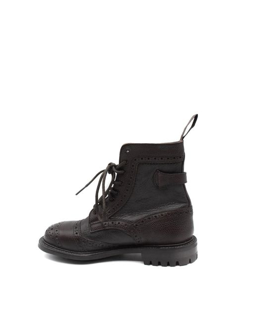 Tricker's Bedrieger's Laarsjes Donkerbruin in het Black