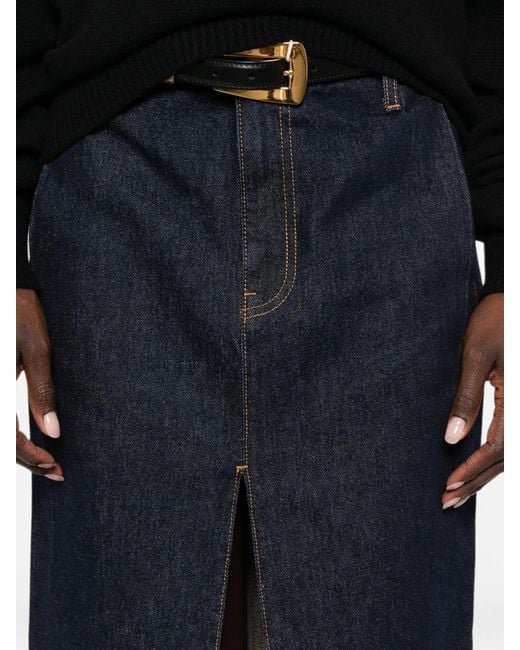 Khaite Blue Anden Skirt