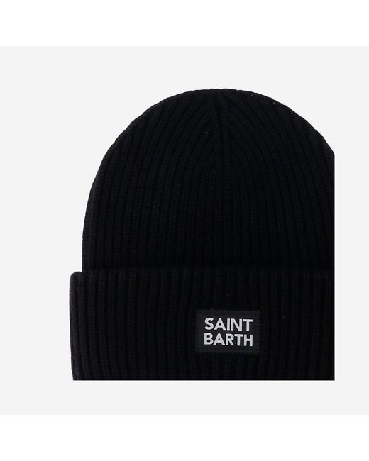 Mc2 Saint Barth Wool Blend Mütze mit Logo in Black für Herren