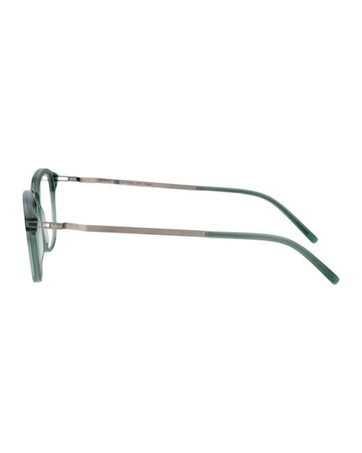 Mykita Brown C191-Cypress/Shiny Silve Clear Steel Glasses