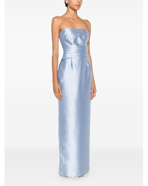 Solace London Blue Ingrid Long Dress