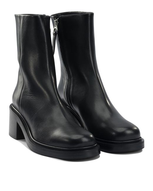 Aeyde Black "Teddy" Ankle Boots