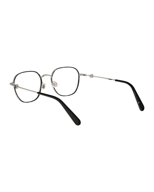 Moncler Multicolor Grigio/Avana Metal Glasses for men