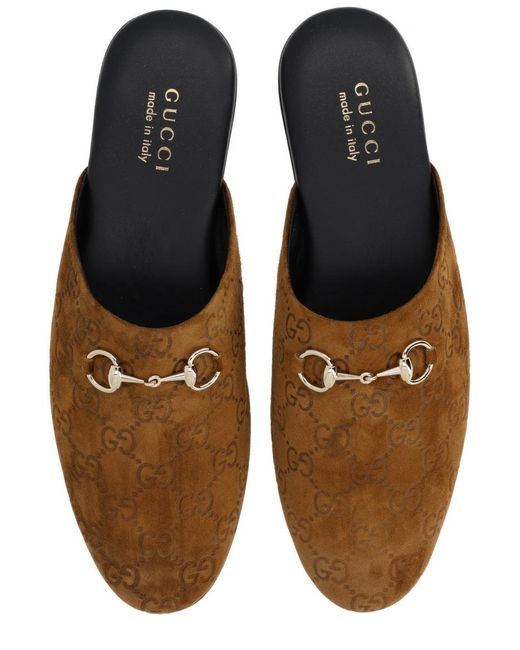 Gucci Brown Sabot With Clamp