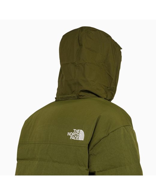 The North Face Green Forest Nylon Down Jacket With Logo for men