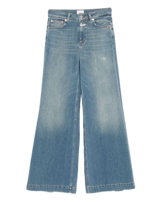 Closed Blue Glow Up Denim Cotton Jeans