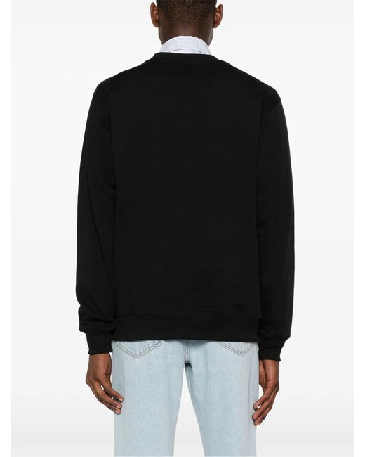 Drole de Monsieur Black Classic Slogan Sweatshirt
