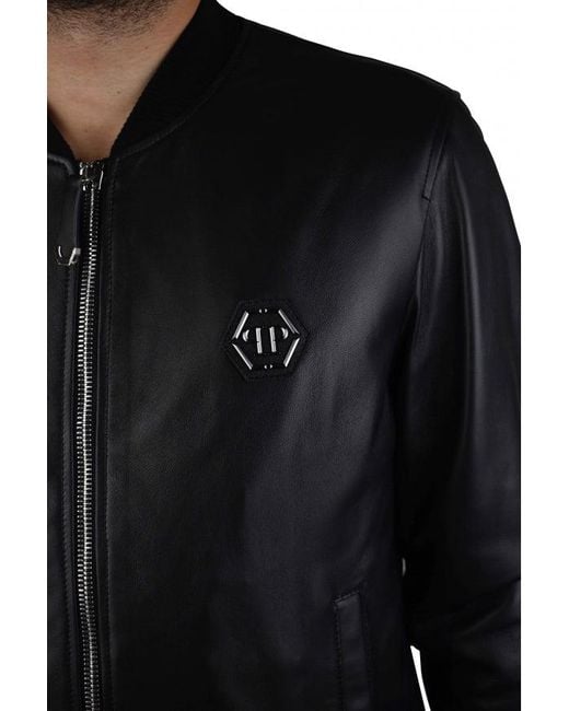 Philipp Plein Black Bomber Jacket