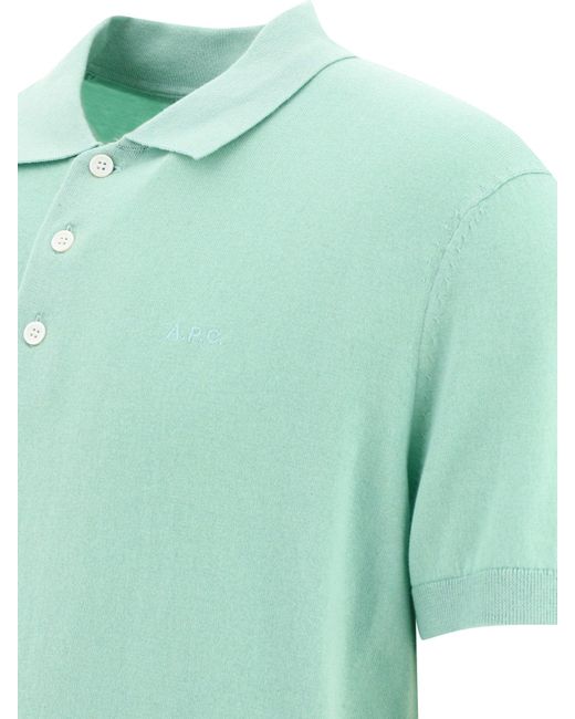 A.P.C. Gregory Polo -Hemd in Green für Herren