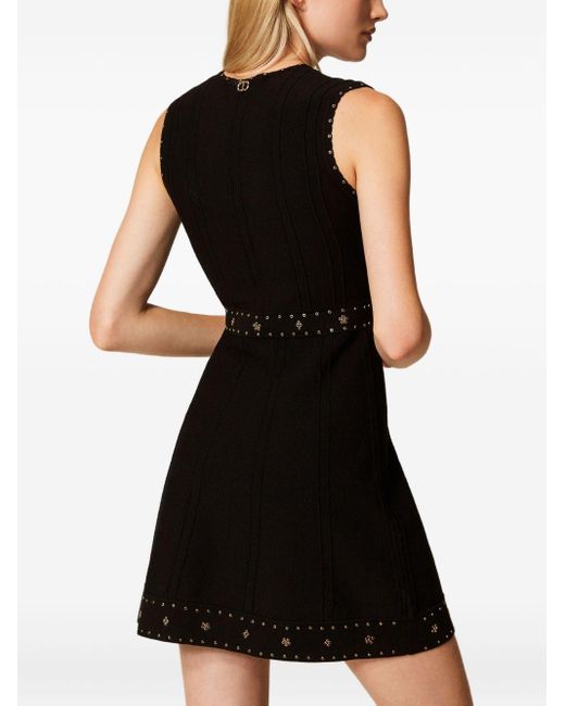 Twinset Black Doppelte Kleider schwarz
