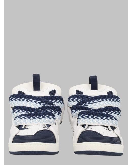 Lanvin Metallic Mini Leather Sneakers For Kids