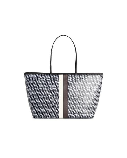 Tory Burch White 'Racer' Cotton Blend Bag