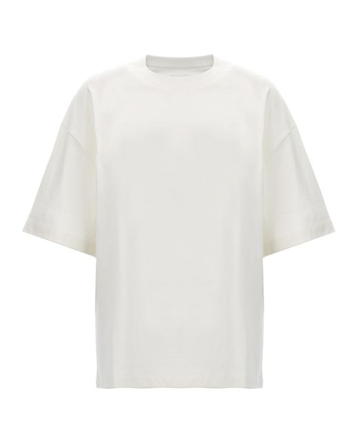 Jil Sander Logo Print T -shirt in het White voor heren
