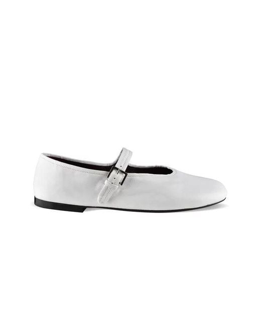 The Row White Boheme Mj Ballerinas