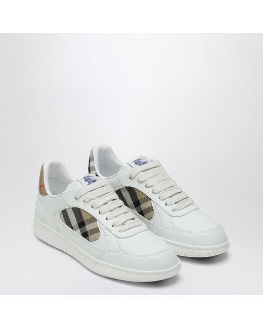 Burberry White Sneaker Terrace And Check