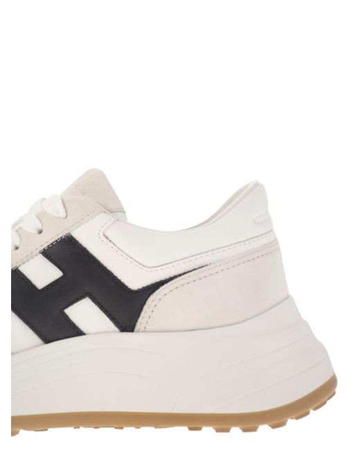Hogan Hi Fi Trainers Met Zijde H in het White