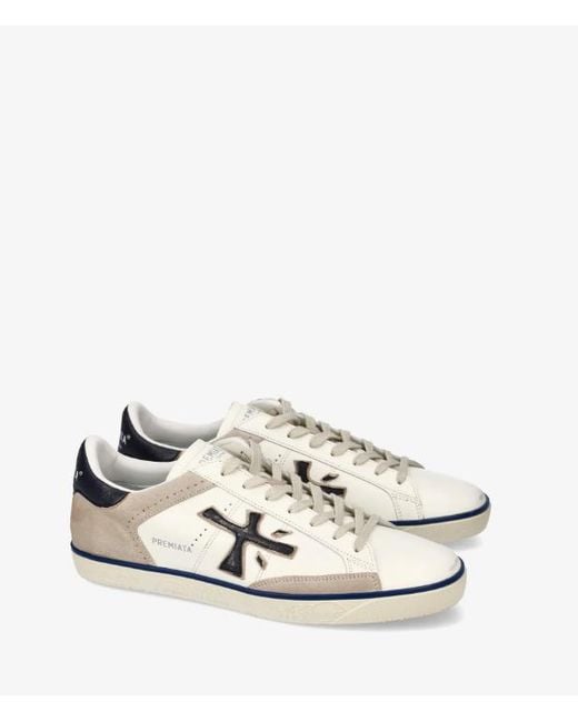 Premiata White Steven for men