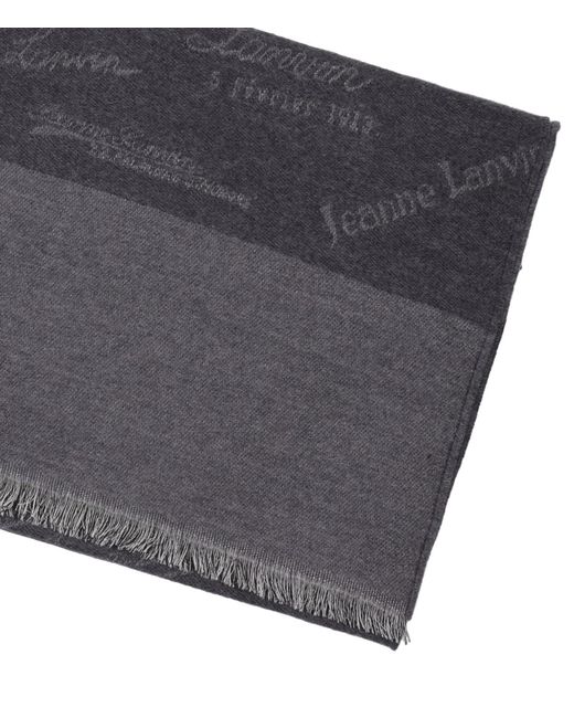Lanvin Black Scarfs