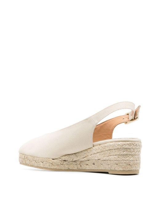 Castaner Natural Peeptoe-Espadrilles
