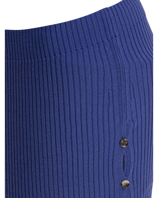 Courreges Katoenen Blauwe Rokjes in het Blue