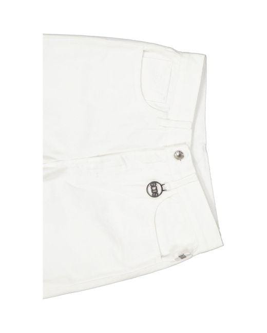 Gcds Gcd's Bijgesneden Jeans in het White