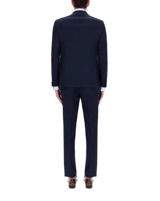 Tagliatore Blue Single-Breasted Suit for men