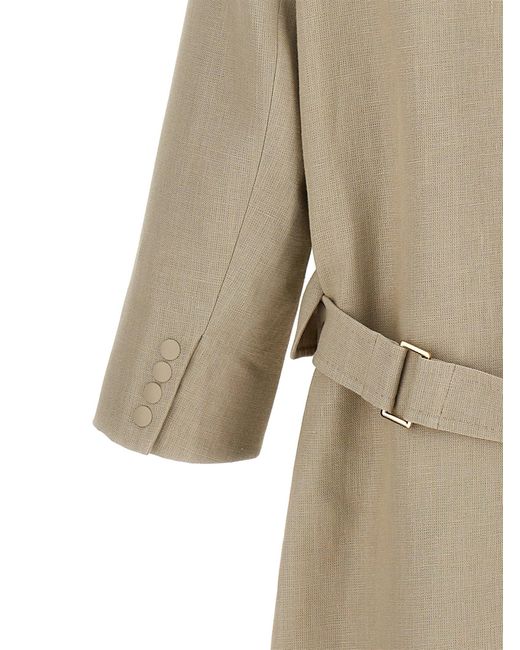 Max Mara 'mescal 'trench Coat in het Natural