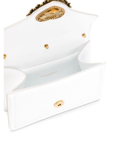 Dolce & Gabbana White Small Devotion Tote Bag