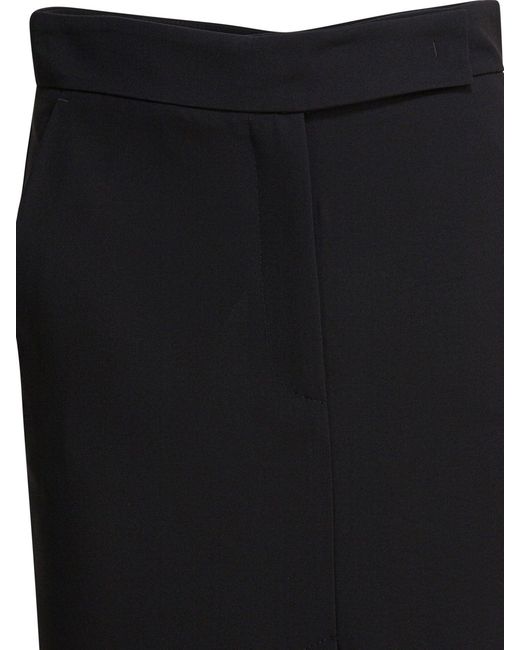 Falda midi con doble abertura Semler de color Black