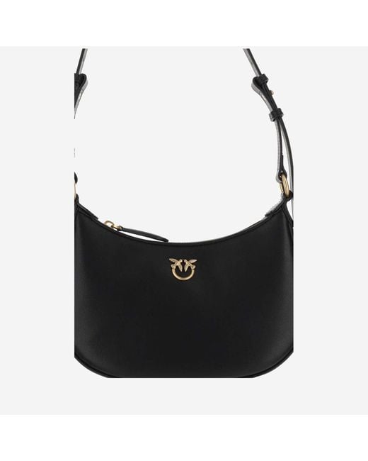 Pinko Black Mini Love Half Moon Bag Simply