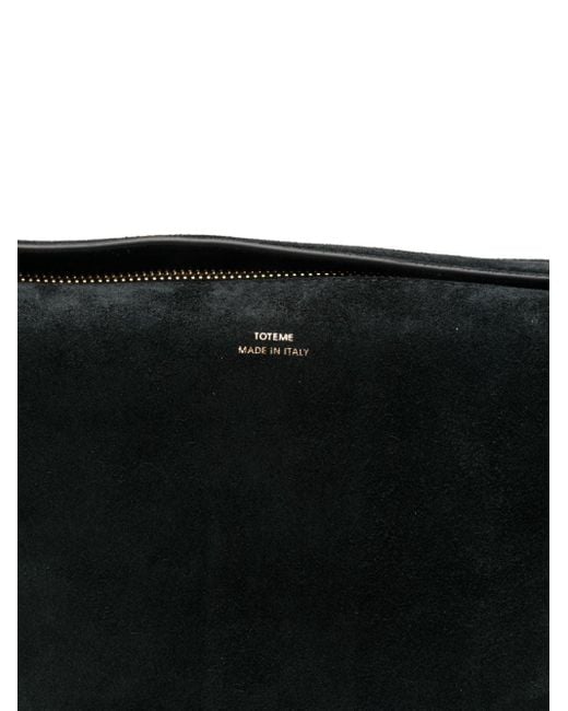 Totême Black Suede Leather Clutch