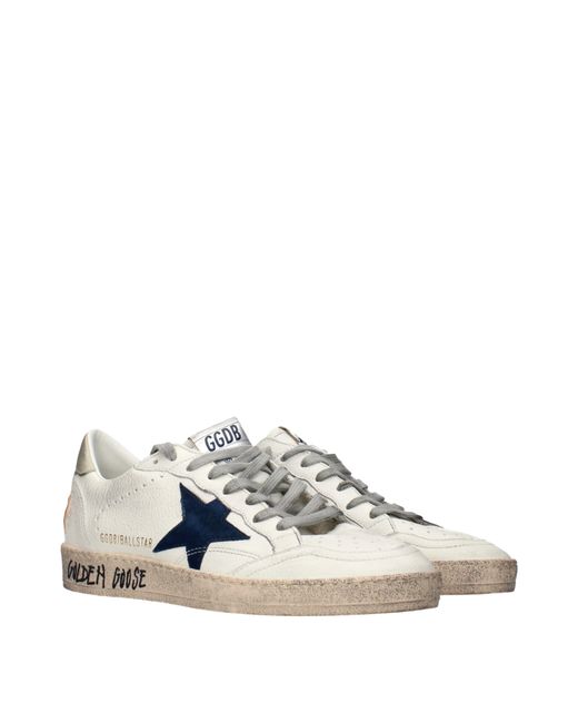 Golden Goose Deluxe Brand Blue Ball Star Sneakers/ Leather