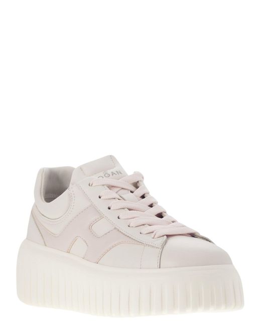 Hogan White Sneakers H-Stripes Con H Laterale