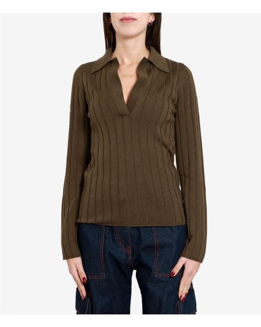 Erika Cavallini Semi Couture Green T Shirts And Polos