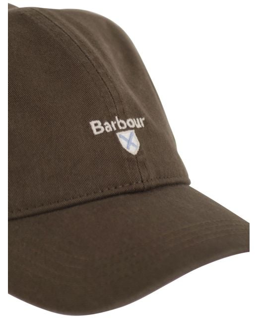 Barbour Brown Cascade Sports Cap With Logo for men