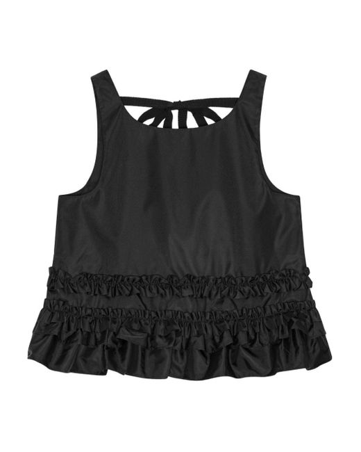 Ganni Black Schwarzes Ärmelloses Oberteil
