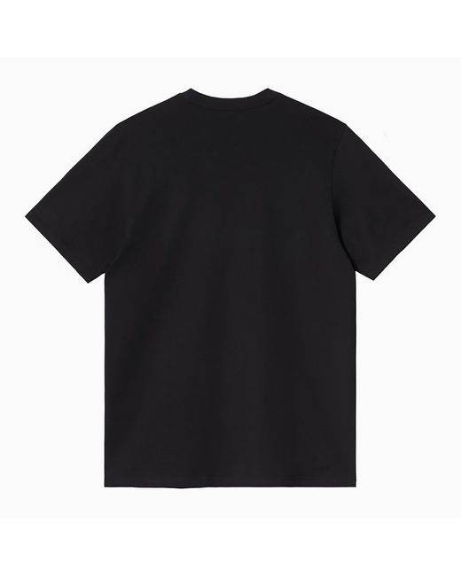 Carhartt Black S/S Chase Cotton T Shirt for men