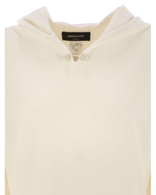 Fabiana Filippi Natural Platinum Hoodie