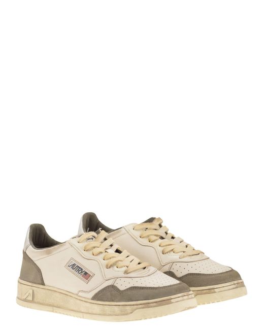 Autry Super Vintage Leder -Turnschuhe in Multicolor für Herren