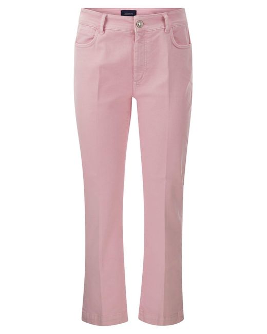 Sportmax Pink Nilly Five Pocket Mini Flare Trousers