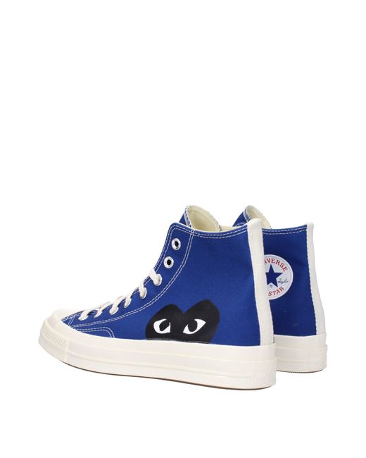 Comme des Garçons Blue Converse Sneakers Fabric for men