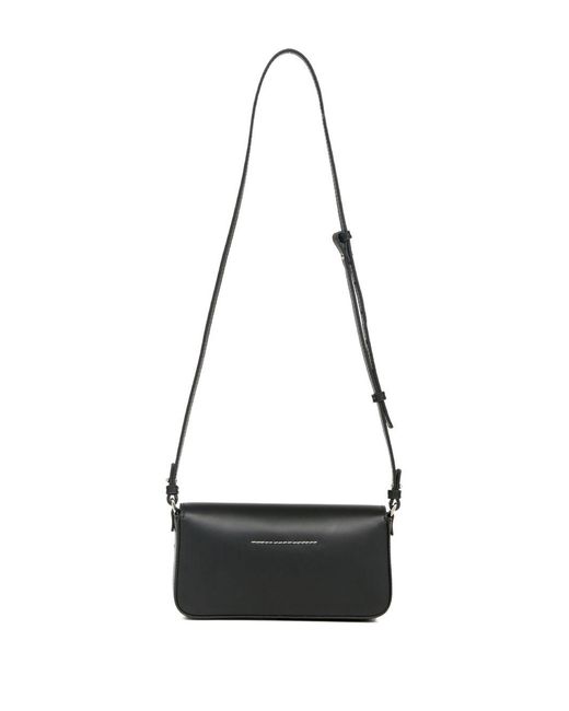 MM6 by Maison Margiela Black Bracelet Leather Handbag