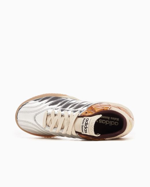 Adidas White WB MN Samba Metalle
