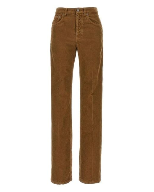 Saint Laurent Brown 'Clyde' Pants