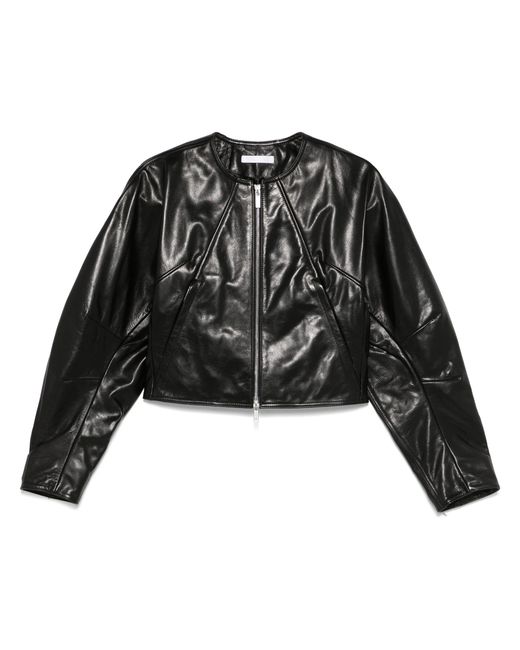 Helmut Lang Black Articulated Lederjacke
