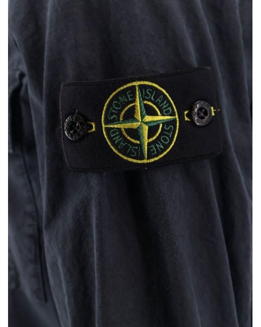 Stone Island Black Cotton Shirt for men